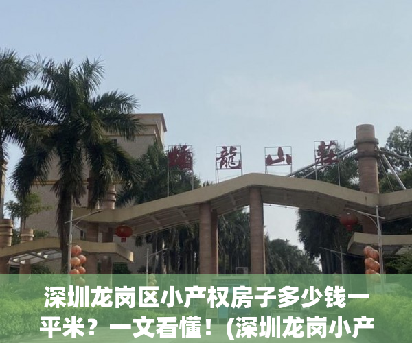 深圳龙岗区小产权房子多少钱一平米？一文看懂！(深圳龙岗小产权房价多少)