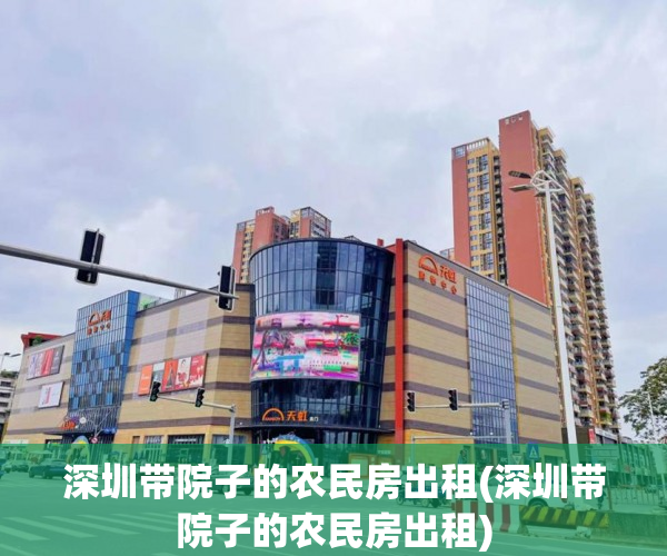 深圳带院子的农民房出租(深圳带院子的农民房出租)