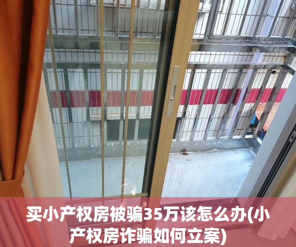买小产权房被骗35万该怎么办(小产权房诈骗如何立案)