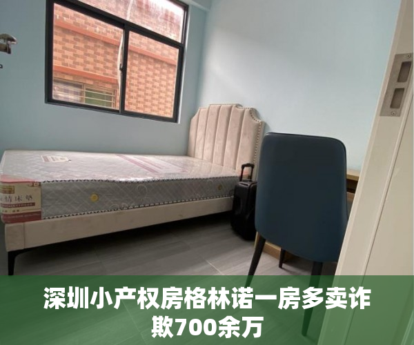 深圳小产权房格林诺一房多卖诈欺700余万