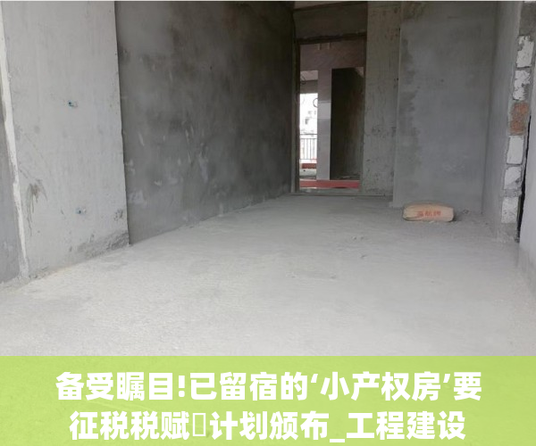 备受瞩目!已留宿的‘小产权房’要征税税赋⇨计划颁布_工程建设