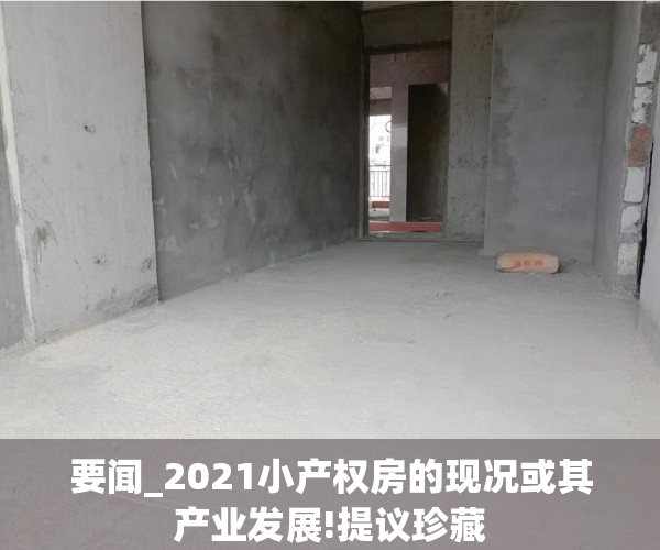 要闻_2021小产权房的现况或其产业发展!提议珍藏