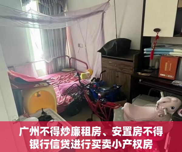 广州不得炒廉租房、安置房不得银行信贷进行买卖小产权房