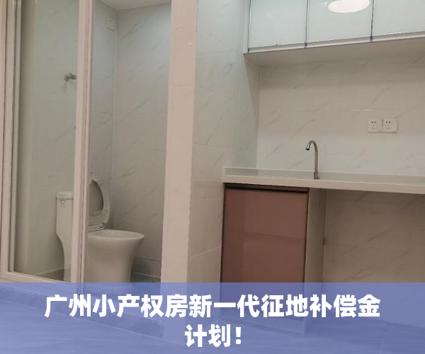 广州小产权房新一代征地补偿金计划！