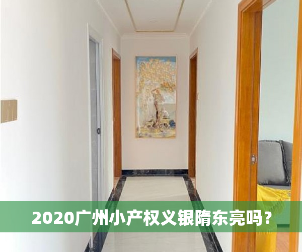 2020广州小产权义银隋东亮吗？