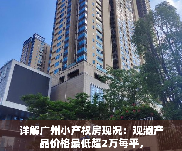 详解广州小产权房现况：观澜产品价格最低超2万每平，