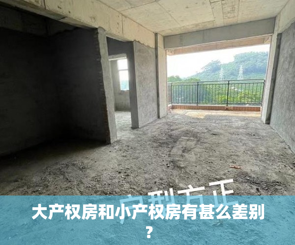 大产权房和小产权房有甚么差别？