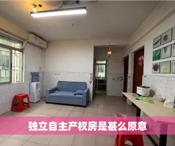 独立自主产权房是甚么原意