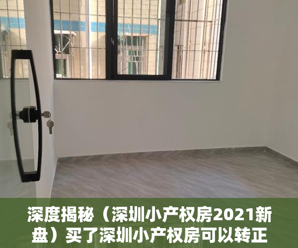 深度揭秘（深圳小产权房2021新盘）买了深圳小产权房可以转正吗，2021年以后深圳小产权，
