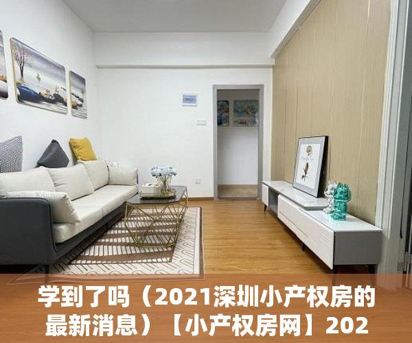 学到了吗（2021深圳小产权房的最新消息）【小产权房网】2021年深圳对小产权房有新政策法规吗？产权特征是什么，深圳小产权房交易最新政策2021，