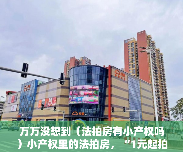 万万没想到（法拍房有小产权吗）小产权里的法拍房，“1元起拍”啥情况？没那么容易捡到“便宜”，法拍房1元起拍买得到吗，