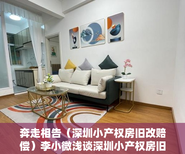 奔走相告（深圳小产权房旧改赔偿）李小微浅谈深圳小产权房旧改，深圳政府改革小产权房，
