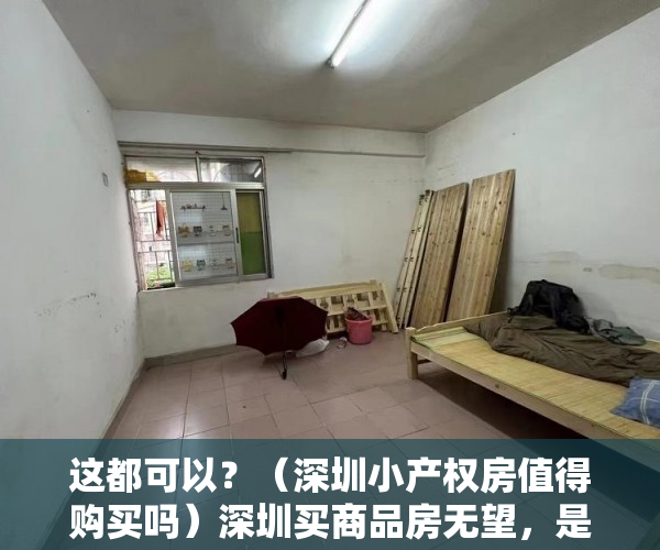 这都可以？（深圳小产权房值得购买吗）深圳买商品房无望，是否应该买小产权房，深圳小产权房到底可不可以买，