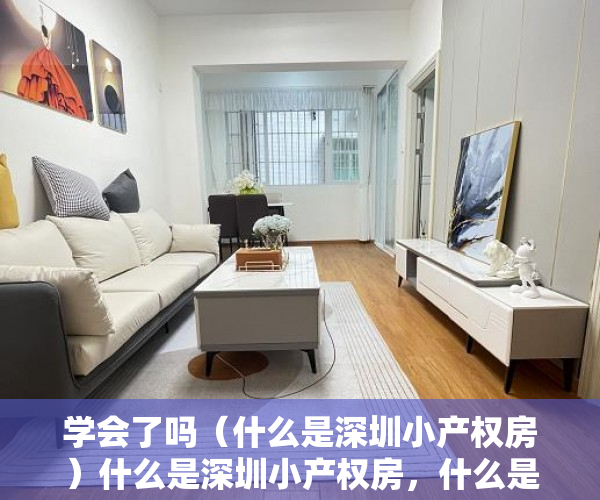 学会了吗（什么是深圳小产权房）什么是深圳小产权房，什么是深圳小产权房子，