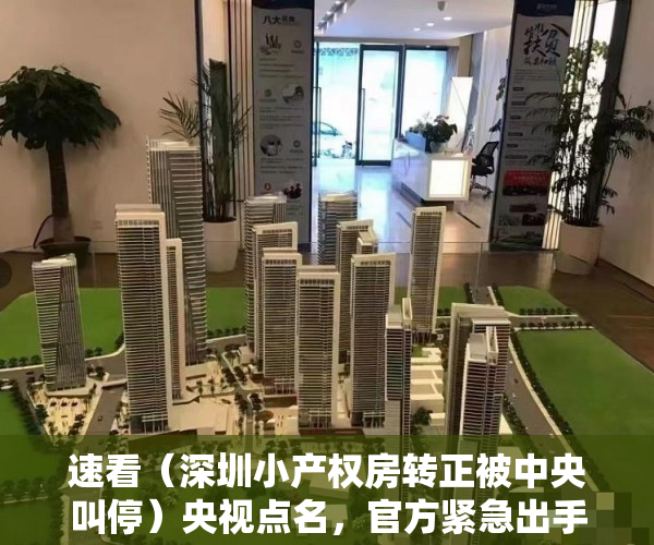 速看（深圳小产权房转正被中央叫停）央视点名，官方紧急出手！深圳小产权房该何去何从？，深圳打压小产权房，