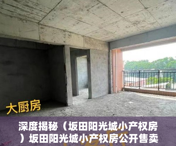 深度揭秘（坂田阳光城小产权房）坂田阳光城小产权房公开售卖 律师：购房者需谨慎，板田阳光城小产权，