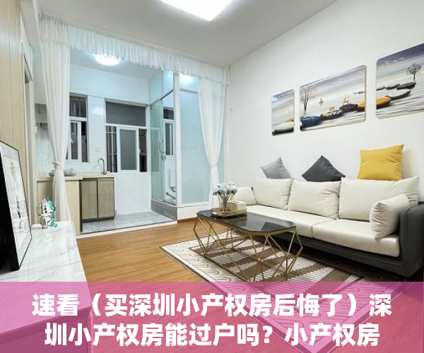 速看（买深圳小产权房后悔了）深圳小产权房能过户吗？小产权房怎么更名过户？及过户流程，深圳这么多小产权房何去何从，