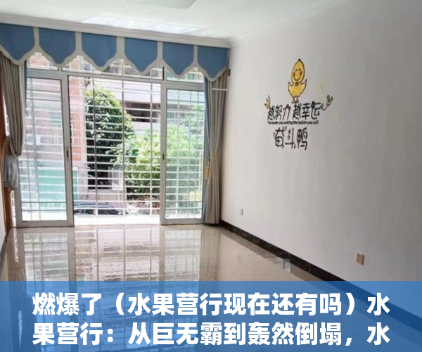 燃爆了（水果营行现在还有吗）水果营行：从巨无霸到轰然倒塌，水果营行易得刑期，