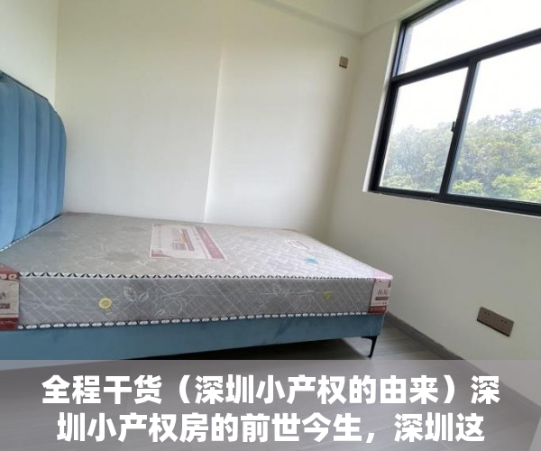 全程干货（深圳小产权的由来）深圳小产权房的前世今生，深圳这么多小产权房何去何从，