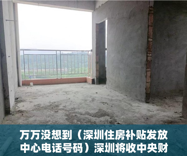 万万没想到（深圳住房补贴发放中心电话号码）深圳将收中央财政保障房类补助，专家：增加保障类住房比开征房地产税更为切实，深圳住房补贴发放中心电话是多少，