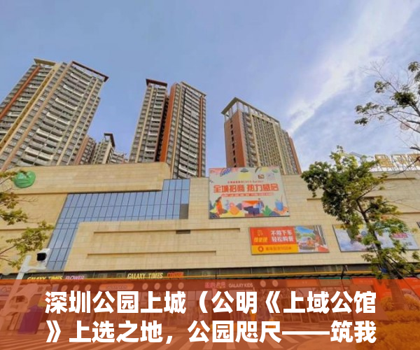 深圳公园上城（公明《上域公馆》上选之地，公园咫尺——筑我所想 ）小产权房两人怎么相互制约，