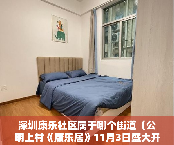 深圳康乐社区属于哪个街道（公明上村《康乐居》11月3日盛大开盘11月3日盛大开盘 ）东莞企石的小产权房怎么办，
