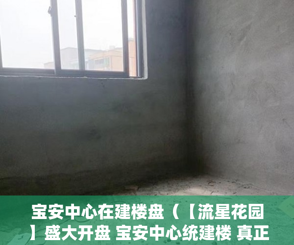 宝安中心在建楼盘（【流星花园】盛大开盘 宝安中心统建楼 真正前海商圈宝 ）淮安小产权房建材城怎么样，
