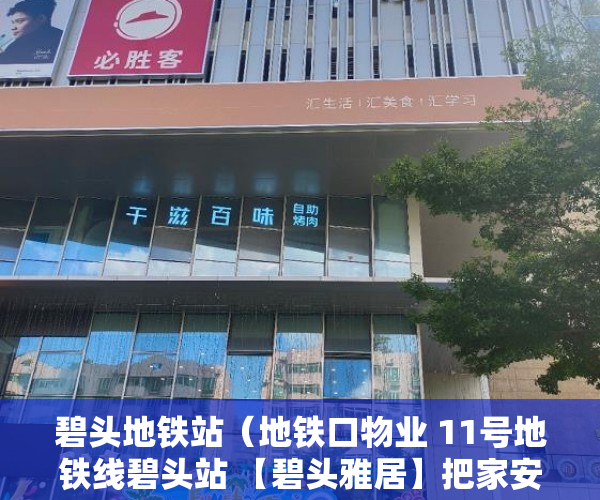 碧头地铁站（地铁口物业 11号地铁线碧头站 【碧头雅居】把家安在公园 ）小产权房多久签合同，