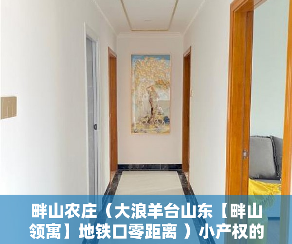 畔山农庄（大浪羊台山东【畔山领寓】地铁口零距离 ）小产权的产权是多久，