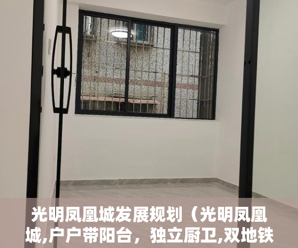 光明凤凰城发展规划（光明凤凰城,户户带阳台，独立厨卫,双地铁物业613号线 ）小产权房产证补办要多久，