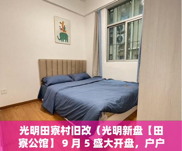 光明田寮村旧改（光明新盘【田寮公馆】 9 月 5 盛大开盘，户户大阳台 ）小产权房怎么不让建了，