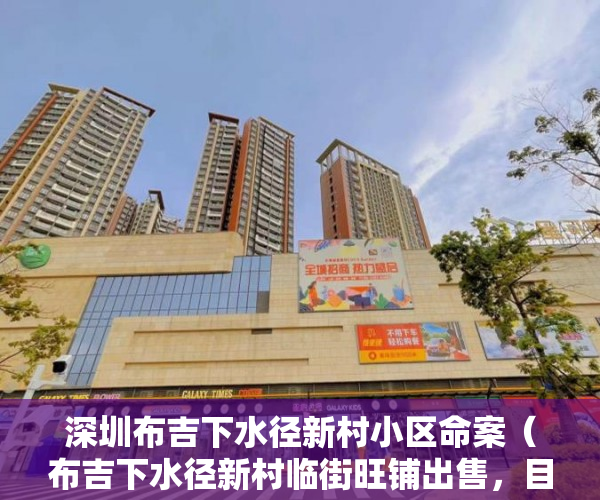 深圳布吉下水径新村小区命案（布吉下水径新村临街旺铺出售，目前做（家福便利店） ）小产权房怎么继承，