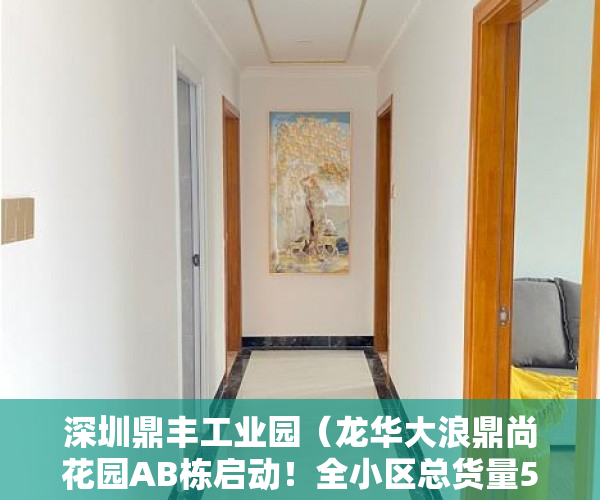 深圳鼎丰工业园（龙华大浪鼎尚花园AB栋启动！全小区总货量500套，均价14 ）小产权多久可以出手，