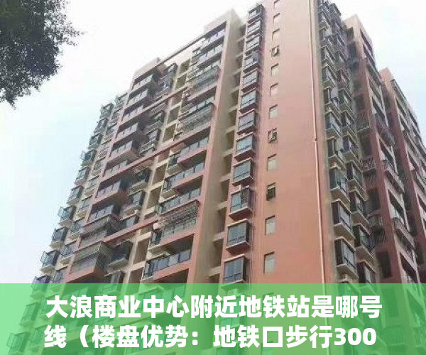 大浪商业中心附近地铁站是哪号线（楼盘优势：地铁口步行300 米大浪商业中心零距离满足居 ）小产权该怎么处理，