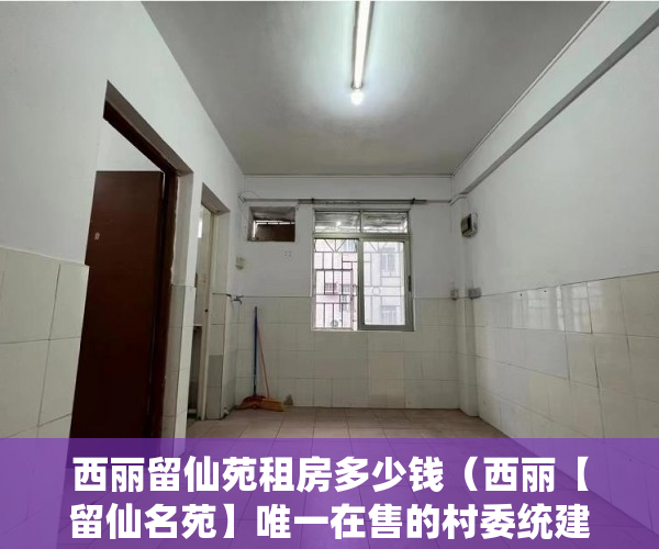 西丽留仙苑租房多少钱（西丽【留仙名苑】唯一在售的村委统建楼 ）小产权房户型怎么样，