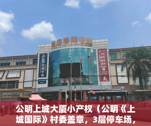 公明上城大厦小产权（公明《上城国际》村委盖章，3层停车场，6号线双地铁口 ）房子买到小产权怎么办，