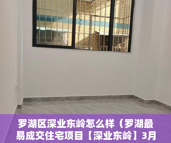罗湖区深业东岭怎么样（罗湖最易成交住宅项目【深业东岭】3月17号启动 ）小产权房怎么买卖，