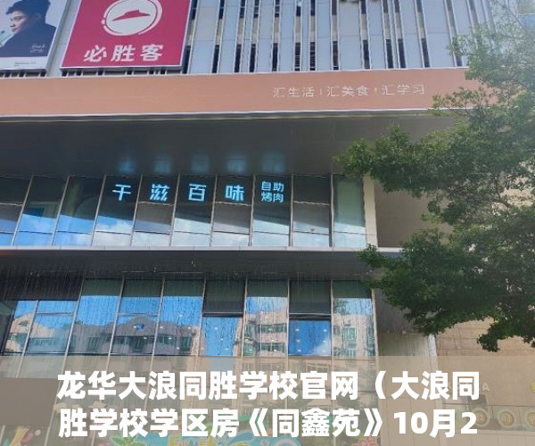 龙华大浪同胜学校官网（大浪同胜学校学区房《同鑫苑》10月27日隆重开盘 ）一般小产权房交房需要多久，