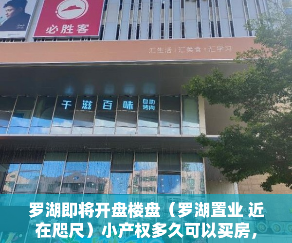 罗湖即将开盘楼盘（罗湖置业 近在咫尺）小产权多久可以买房，