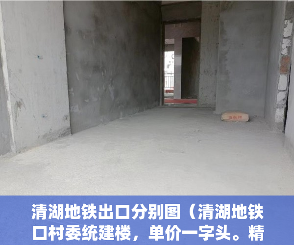 清湖地铁出口分别图（清湖地铁口村委统建楼，单价一字头。精装现房 ）小产权房资料律师会保留多久，