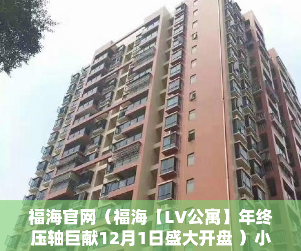 福海官网（福海【LV公寓】年终压轴巨献12月1日盛大开盘 ）小产权房的年限是多久，
