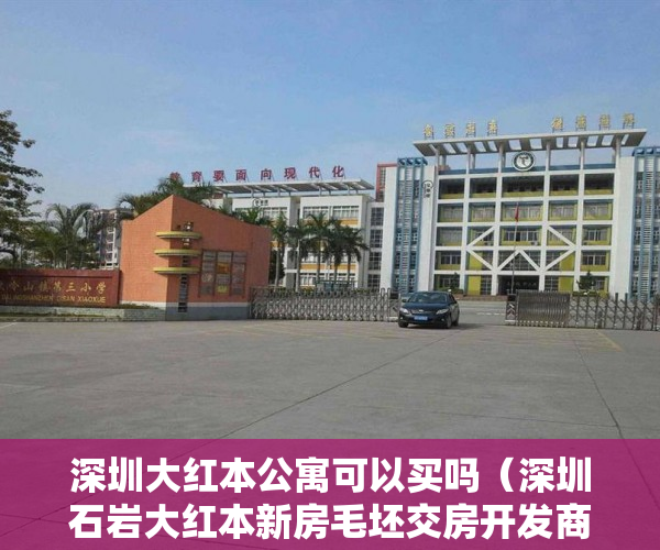 深圳大红本公寓可以买吗（深圳石岩大红本新房毛坯交房开发商保留可自由装修 ）私人之间买卖小产权房需要怎么办，
