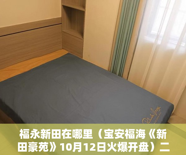 福永新田在哪里（宝安福海《新田豪苑》10月12日火爆开盘）二手小产权房可以住多久，