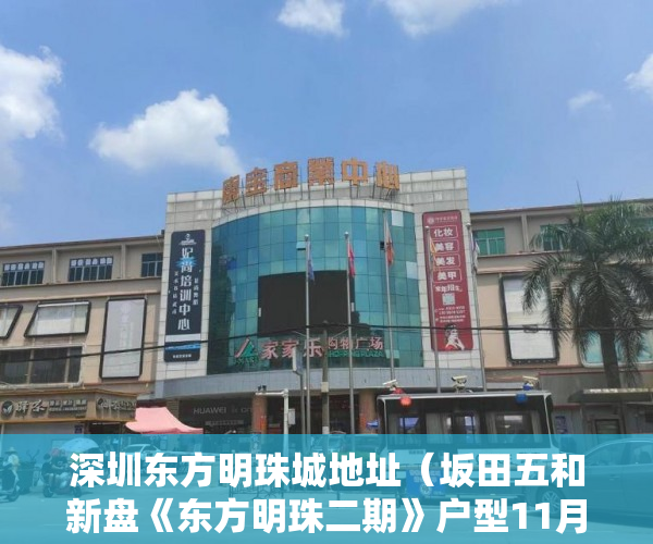 深圳东方明珠城地址（坂田五和新盘《东方明珠二期》户型11月10日本周六正式开 ）小产权房产权是多久，
