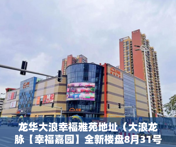 龙华大浪幸福雅苑地址（大浪龙脉【幸福嘉园】全新楼盘8月31号）小产权房两人怎么相互制约，