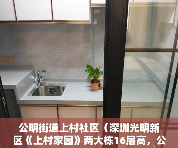公明街道上村社区（深圳光明新区《上村家园》两大栋16层高，公明中心区 ）小产权多久能卖掉，