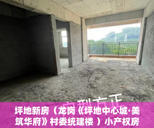坪地新房（龙岗《坪地中心城·美筑华府》村委统建楼 ）小产权房怎么改造，