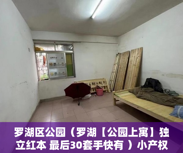 罗湖区公园（罗湖【公园上寓】独立红本 最后30套手快有 ）小产权怎么贷款吗，