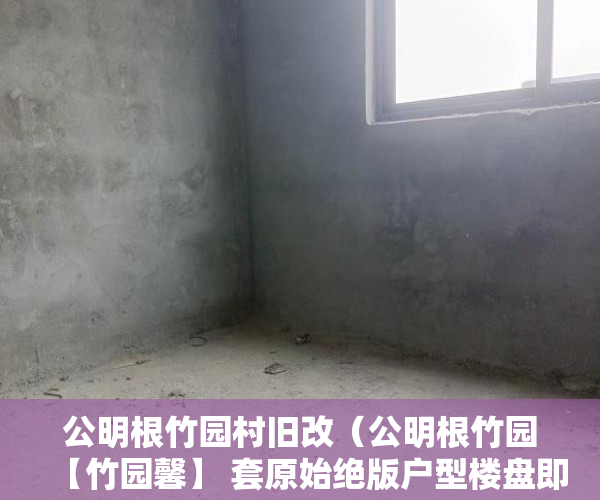 公明根竹园村旧改（公明根竹园【竹园馨】 套原始绝版户型楼盘即将开盘盛大 ）小产权房多久可以办房产证，