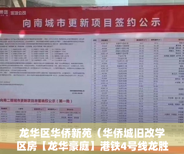 龙华区华侨新苑（华侨城旧改学区房【龙华豪庭】港铁4号线龙胜站龙华站之 ）小产权房转正要多久，